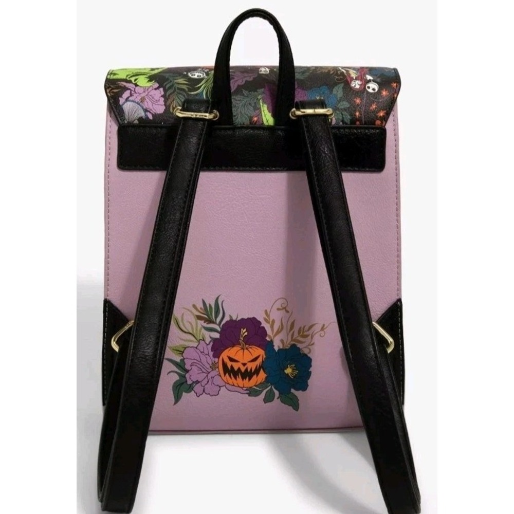Loungefly Nightmare Before Christmas Oogie Boogie Floral Buckle Backpack Wallet - Picture 8 of 9